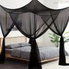 4 Corner Post Mosquito Net Canopy Drape Netting  For Full/Queen/King Indoor Outdoor