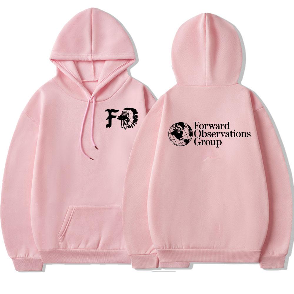 Vintage FOG Forward Observations Group Mikina s kapucí Skeleton Grafika Mikiny s kapucí Pánské Gotické Punkové Mikiny Harajuku Streetwear