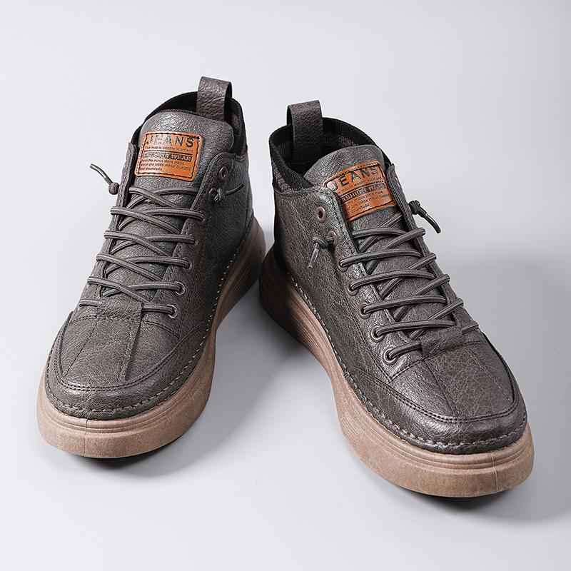Fashion And Comfortable Non-Slip High-Top Man Shoes 2022 Summer Newest Men S Casual Shoes Light And Wear-Resistant Outsole Shoes 44 44