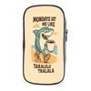 Tung Tung Tung Sahur Pencil Case Italian Brainrot Kids Pencil Bag Nylon Bombardiro Crocodilo Children School Supplies Stationery