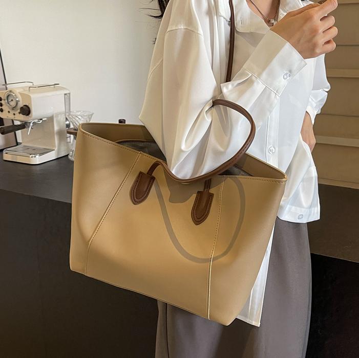 Geantă tote cu capacitate mare, geantă simplă casual pentru femei, geantă de umăr versatilă pentru naveta