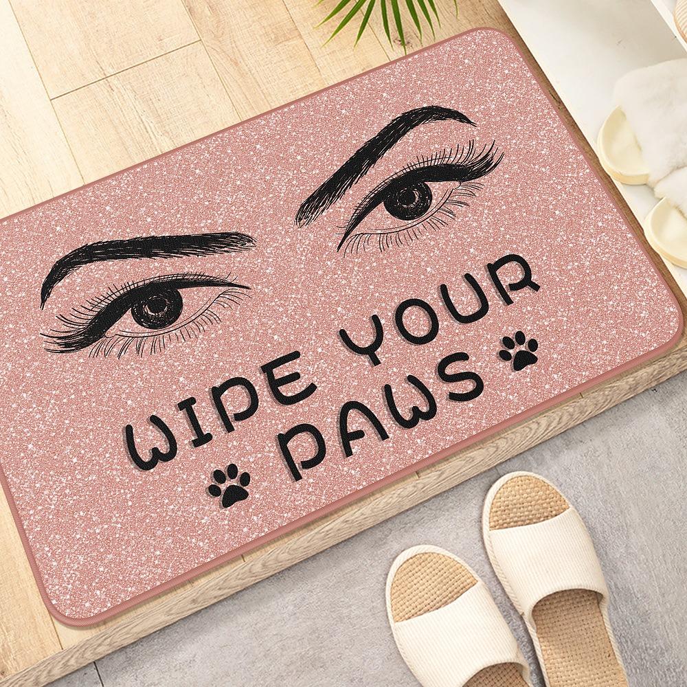 3D Eyelash-printed Rug/mat  Entrance Mat  Bathroom Anti-slip Mat  Living Room  Bedroom  and Kitchen Mat.