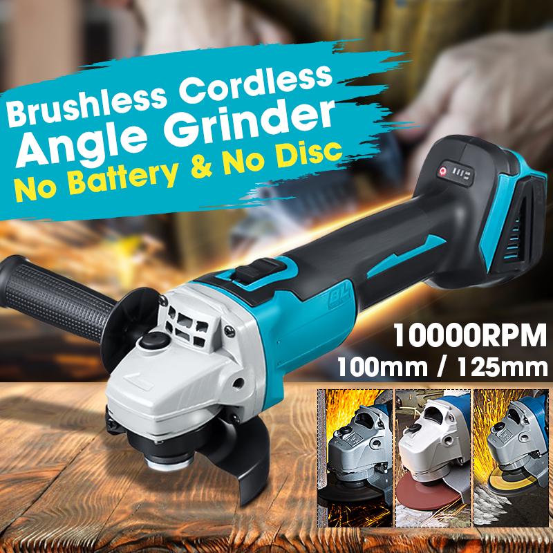 125mm/100mm Brushless Cordless Impact Smerigliatrice angolare elettrica Utensili elettrici Lucidatura Rettifica Macchina da taglio per batteria 18V