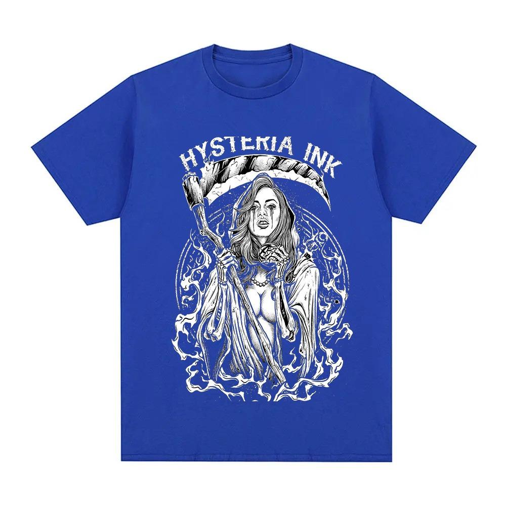 Creative and novel men s short sleeved women s death sickle T-shirt sexy men s T summer comfortable and fun T-shirt print S