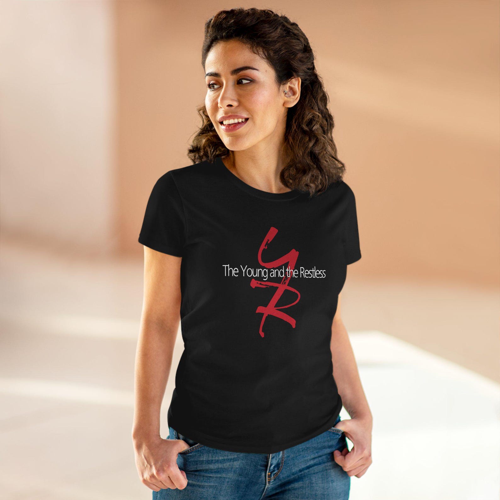The Young and The Restless Women s Black Navy T-Shirt Size S to 2XL M