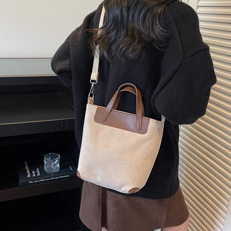 Herbst & Winter Retro Wildleder Kleine Quadratische Tasche - 2025 Neue Minimalistische Lässige Handtasche, Strukturierte Schulter- & Umhängetasche Trendig