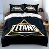 Gujarat Titans Logo Design Bedding Set Print Bedding Set Duvet Cover Pillowcases (1* Duvet Cover 2* Pillowcases Do Not Include Comforter)