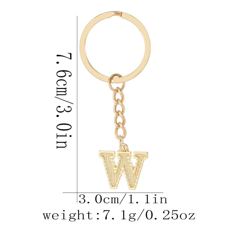 26 Alphabet Schlüsselanhänger Initial Schlüsselanhänger Zubehör Anhänger für Geldbörse Rucksack Handtasche Charms