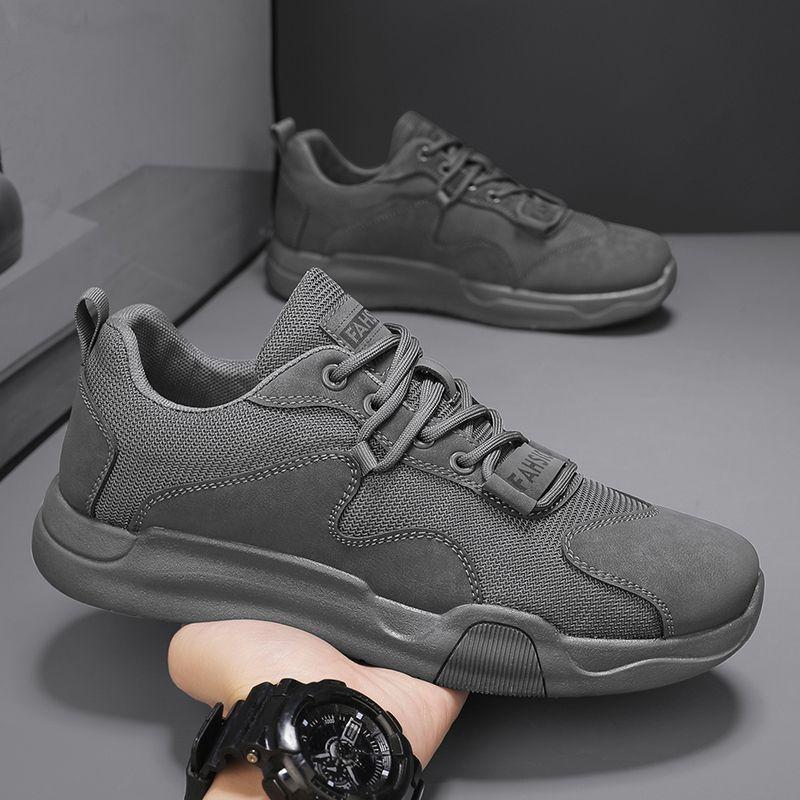 Cloth shoes men's board shoes mesh breathable spring and autumn walking casual shoes comfortable soft-soled sports shoes versatile men's shoes