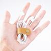 Top Layer Cowhide Headphone Cable Winder - Genuine Leather Storage Clip