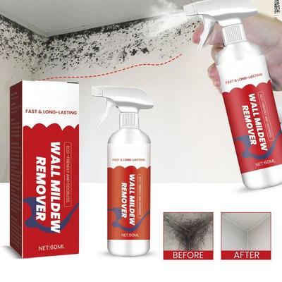 Wall Cleaner Spray Home Stain Remover Tool 60ml Multi-Function Wall Cleaner Spray For Bathroom Commercial Bedroom Living Room