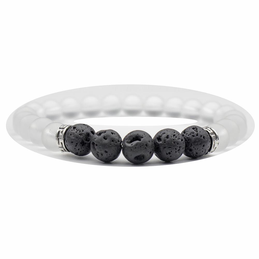 

JYL TS Bracelet Fatima Hand Evil Eye Design Provides Double Protection Luck 6185A silver маджента
