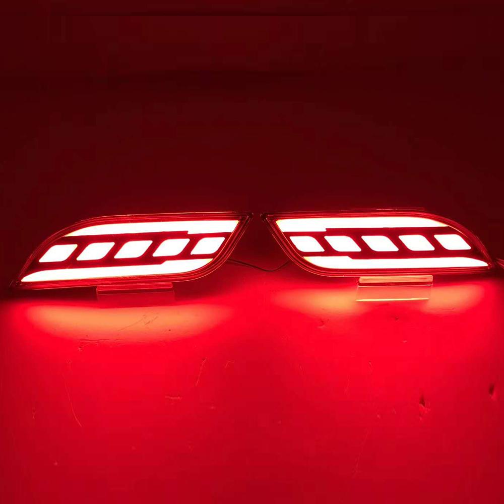13 Car Accessors LED Reflector For Jeep COMPASS 2017 2018 2019 2020 Car Tail Light Rear Bumper Light Rear Fog Lamp Brake Light