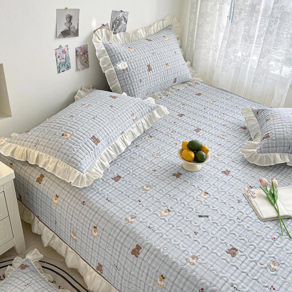 Reine Baumwolle Tatami-Matte Stepp-Bettdecke - Dick, Frischer Druck, Pflegeleicht