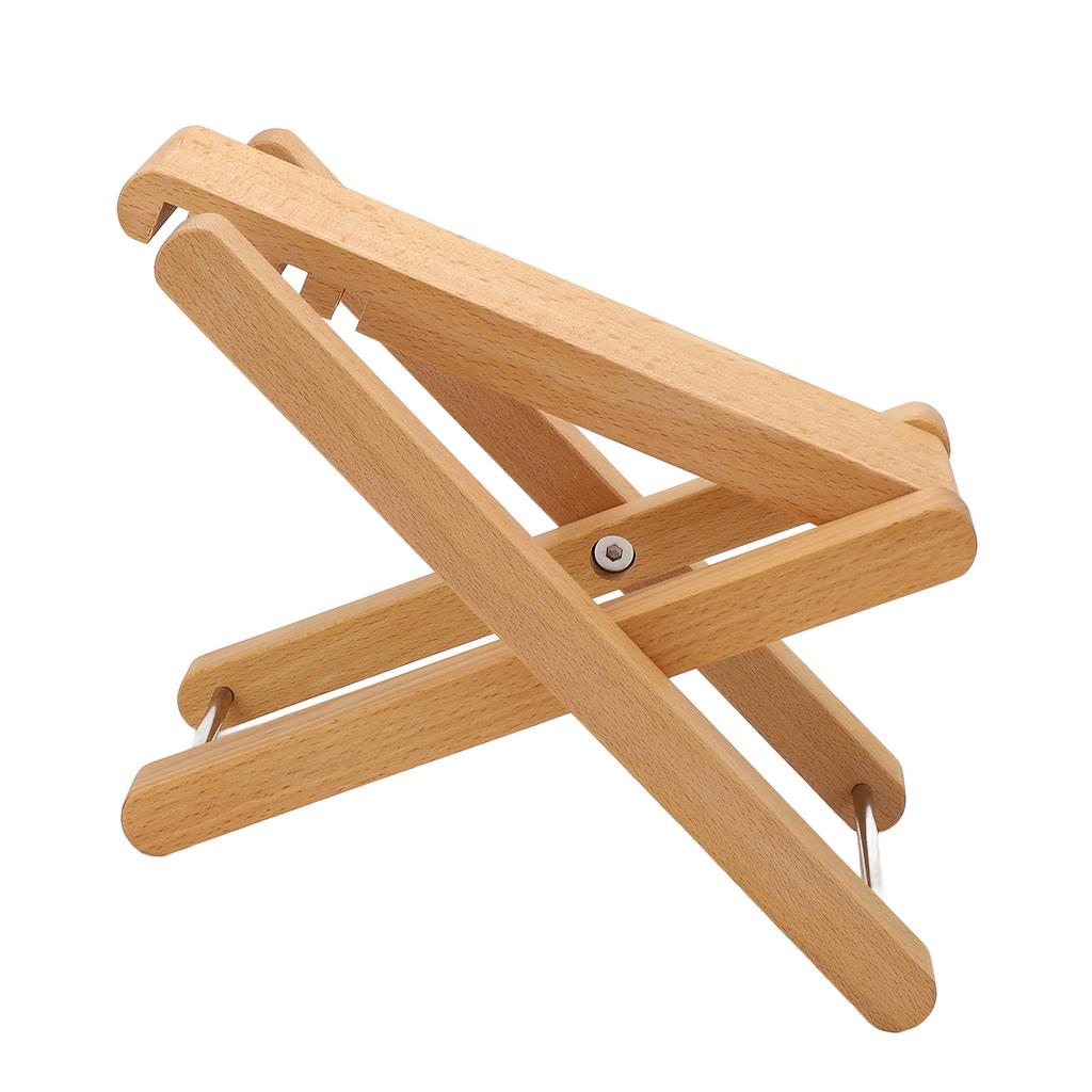 Gitarrenfußstütze Höhenverstellbar 4 Positionen Faltbar Massivholz Fußhocker für Auftritte