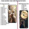 Cute Cat Case for Motorola Moto G51 G73 G32 G50 G52 G60s G53 G30 Edge 20 Pro 30 Lite G71 G22 Edge40 Phone Cover