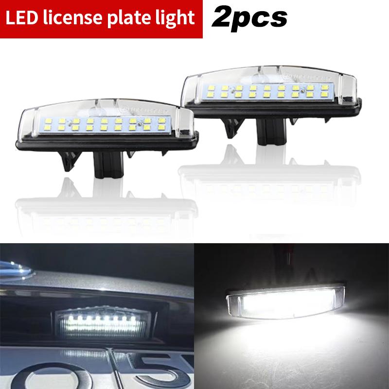 

2PCS Canbus For Lexus IS300 IS200 LS430 GS300 RX330 HS250h Toyota Prius Yaris Camry LED License Number Plate Lights Lamps White