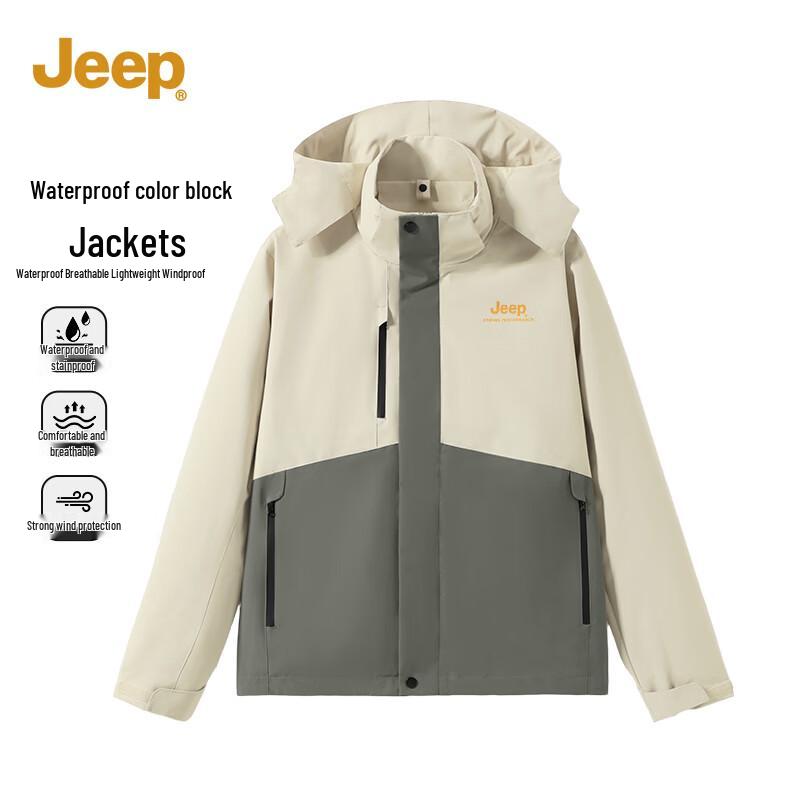 JEEP Men s Color-block Waterproof Sport Jacket XL