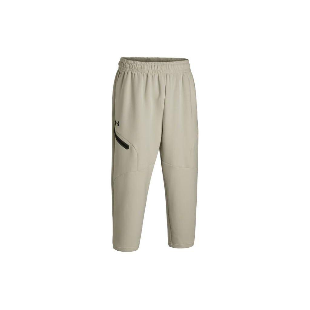 Under Armour Unstoppable Solid Loose Fleece Training Cropped Knit Pants Men Pants Brown 1384010-273