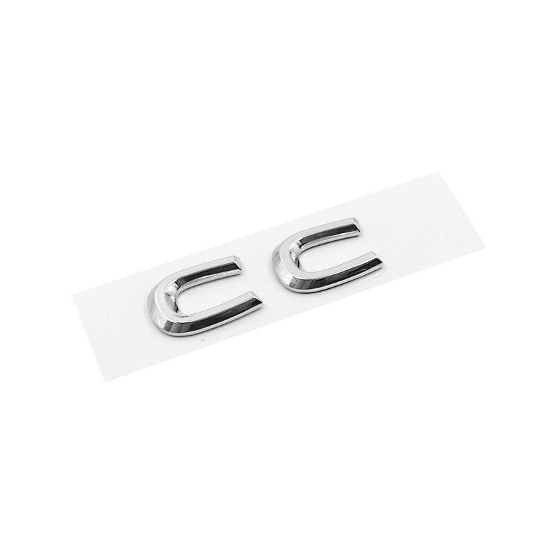 Adesivo Emblema Lettere Posteriori Bagagliaio Auto 3D Per Logo CC