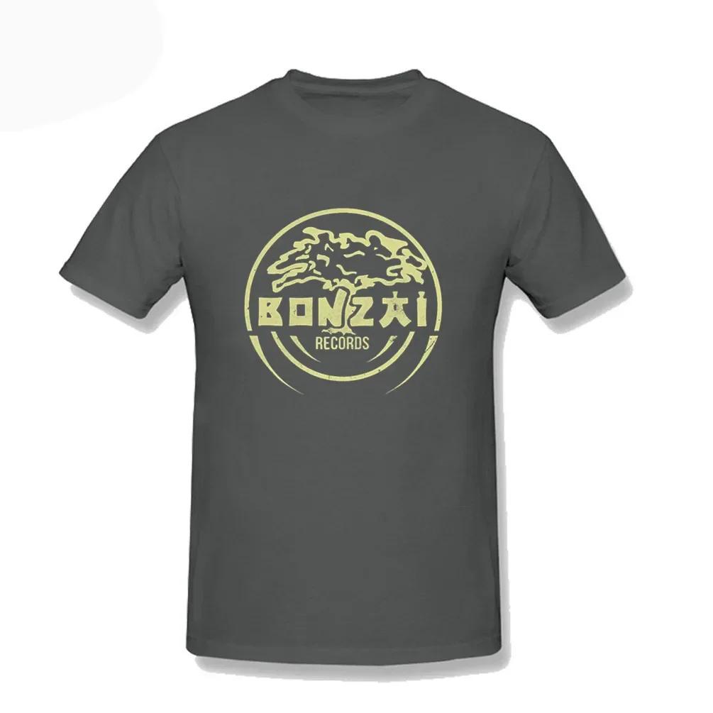 

2025 new model New Fashion Loose Clothing Plus Size Bonzai Records Pullover Oneck Mens Cotton Short Sleeve TShirt COTTON Shor M