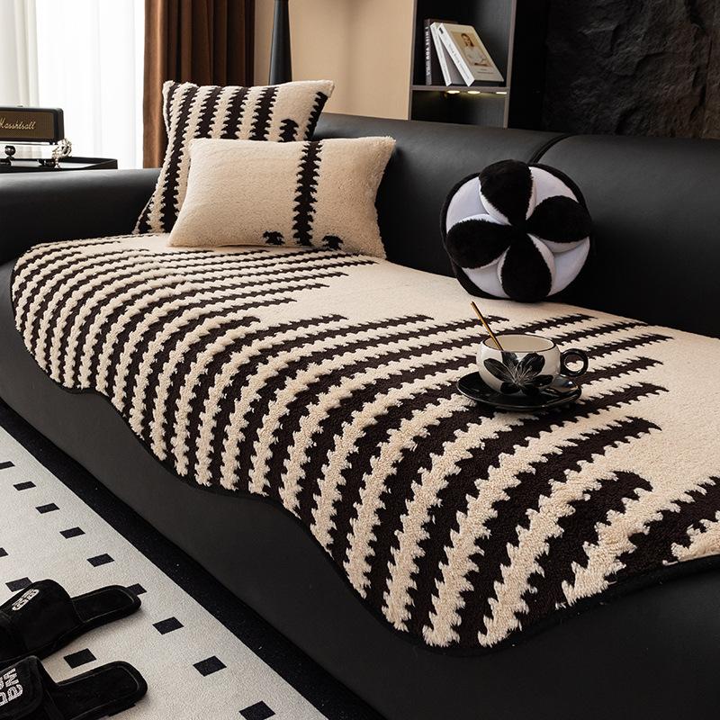 Special-Shaped Sofa Cushion Is Simple And Universal In All Seasons New Sofa Seat Cushion Non-Slip Straight Row High-End Cover Cloth