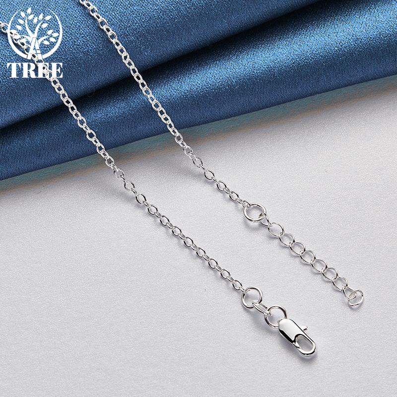 925 Sterling Silver 18 Inch Stethoscope Heart Pendant Necklace Jewelry