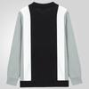 Men's Casual Color - Blocked Knitted Cardigan With Turned - Up Collar And Ribbed Cuffs Outerwear