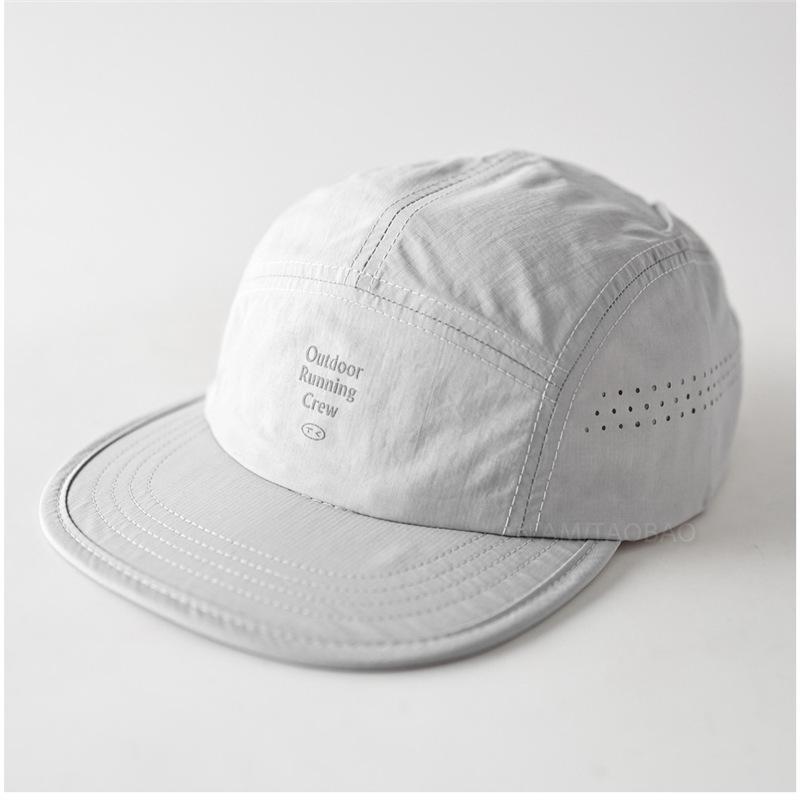 Fashion Hat Quick-drying Color-matching Letter Printing Soft Edge Flat-brimmed Hat Men's and Women's Fashion Versatile Running Sports Breathable Sun