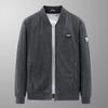 Nouvelle veste en velours côtelé pour hommes, vêtements de printemps et d'automne, col montant, rétro, décontracté, polyvalent, tendance, manteau pour hommes d'âge moyen