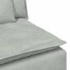 Modular Sofa with Cushions Light Grey
