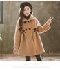 Girls' Autumn/Winter Double-Faced Wool Coat – Korean Style Fashionable Thickened Outerwear for Older Kids
