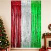 4Pcs Multicolored PET Rain Curtain Metallic Tinsel Curtain For Wedding Backdrops Christmas Birthday Party Decoration