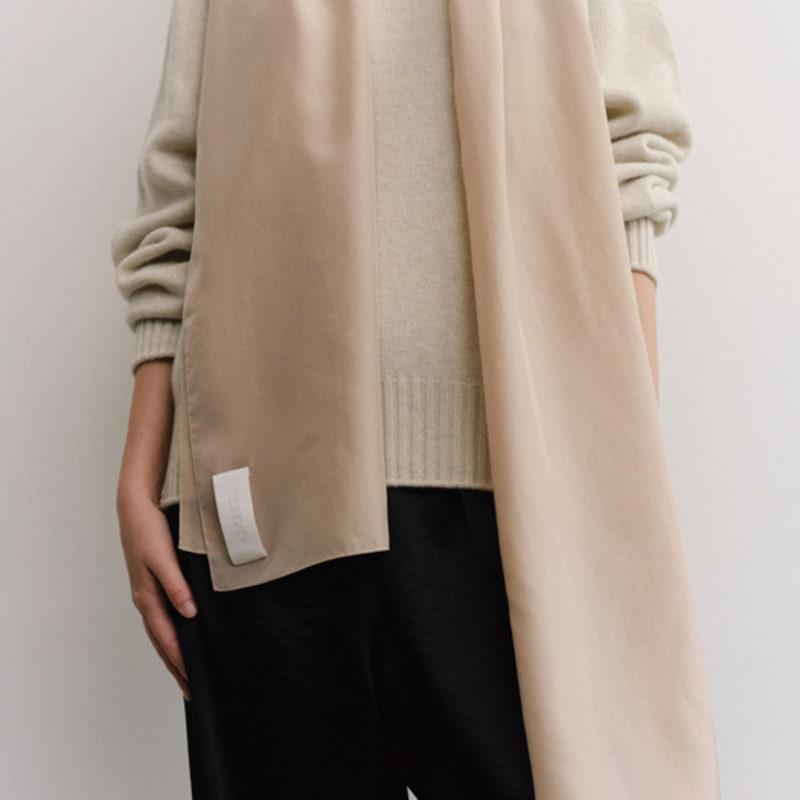 Ovbeige MARGOT SILK100 SCARF_DUSTY PINK