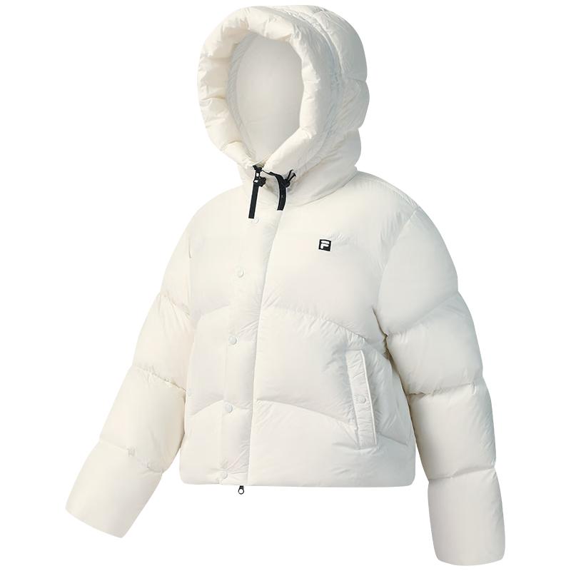 FILA Women's RGB Hooded Loose Fit Down Jacket