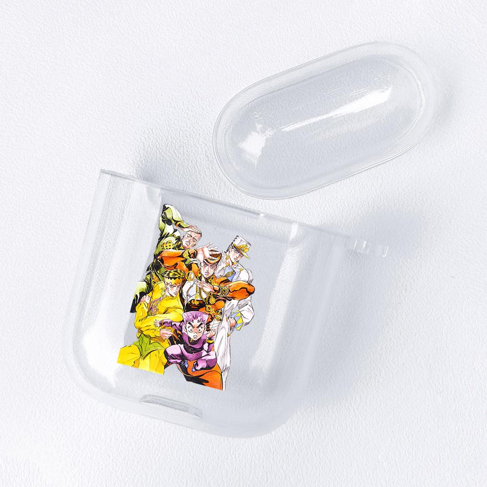 Anime Manga JoJos Bizarre Adventure Soft TPU Case for AirPods 3 2 1 Pro Cute Transparent Airpod Pro Airpod Cases Luxury