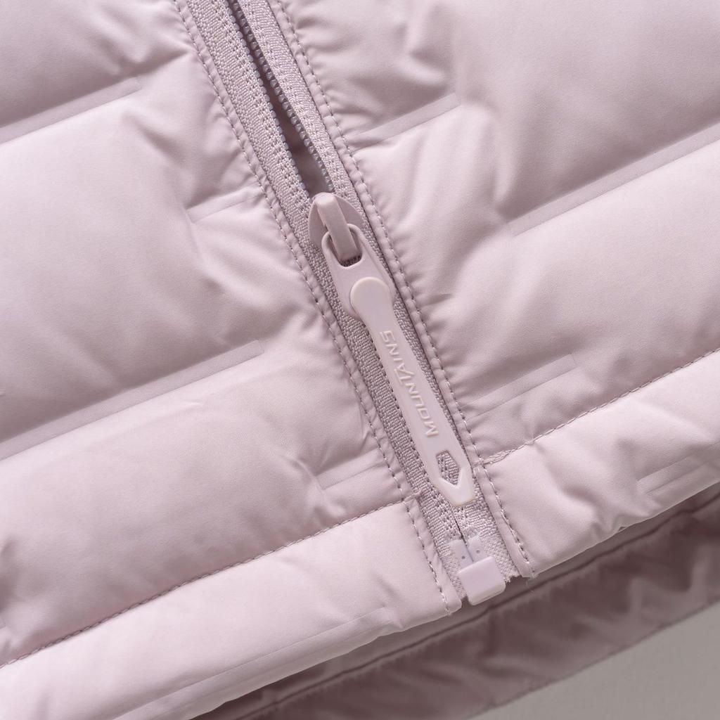 Women's Autumn and Winter Hooded Solid Color Zipper Lightweight Down Jacket Short Top Jacket