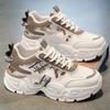 Men's Breathable Mesh Running Shoes Summer New Style Thick Bottom Dad Sneakers Youth Sporty Casual Wear for Teenagers And Adults