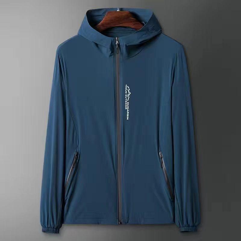 New Customer Discount: Men's Summer Ice Silk Quick-Dry Hooded Sun Protection Jacket
