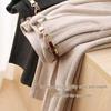 Women's Straight Leg Wool Flannel Trousers: Thick, Warm, and Comfortable for Autumn and Winter.