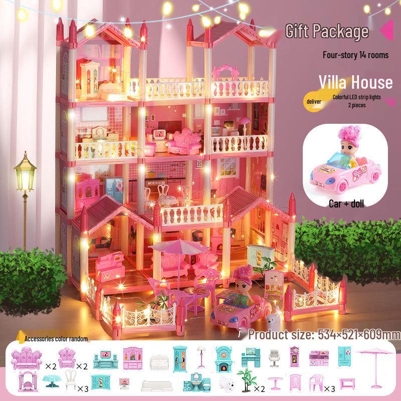 Princess Castle Dollhouse: Interactive Educational Toy for Girls