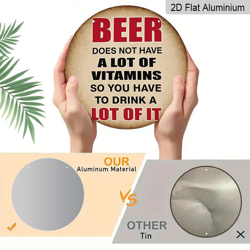 2D Flat 1pc, 8x8 in, You Need A Lot of Beer Themed Aluminum Metal Sign, Suitable for Bedrooms, Kitchens, Dining Rooms and Bars- Ideal for Home