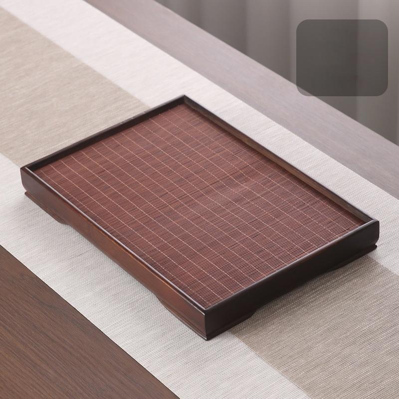 Chinese Bamboo Tea Tray Water Storage Kung Fu Tea Set Simple Rectangular Serving Trays Tea Storage Store Up Water Tray