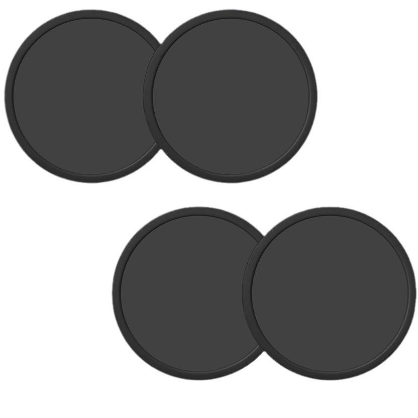 Round Non-slip Silicone Coasters - Insulated, Anti-scalding, Soft Rubber for Coffee & Tea Cups