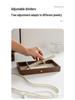 Retro Walnut Wood Jewelry Box: Organizer for Earrings, Rings, Bracelets, and Necklaces