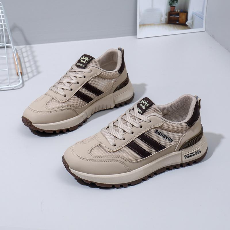 Ins Korean Version of the New Dad Shoes Girl 2025 Spring Student Running Sports Thick Sole Height Increase Casual Street Shot 5998