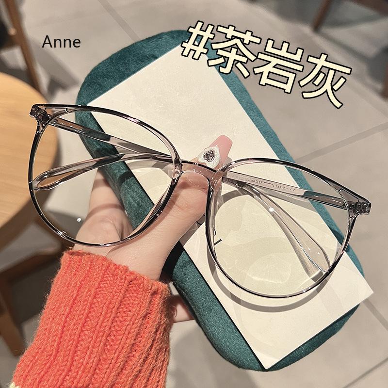New Big Frame Anti-blue Light Near Sight Glasses Finished Myopia Glasses for Women Men Optical Prescription Eyewear 0 To -4.0