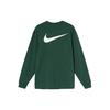 Stussy X Nike Printed Round Neck Long Sleeve T-Shirt Unisex Tops Green DD3345-341