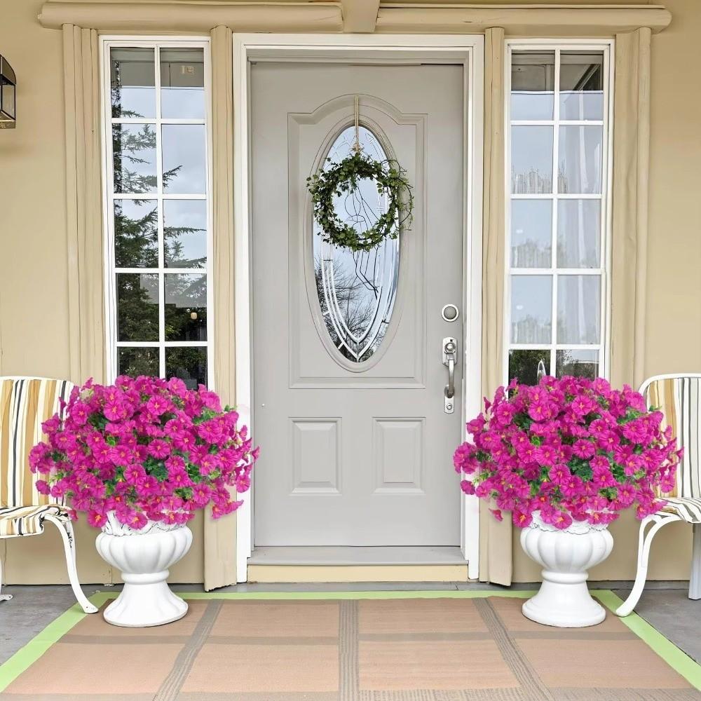 Künstliche Pflanzen Künstliche Stiefmütterchen Herbstdeko DIY Blumiger Eukalyptus Blumenstrauß Weicher Realistischer Simulierte Veilchen Sträuße