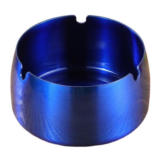 Stainless Steel Ashtray with 3 Slots Heat-resistant Heavy Duty Metal